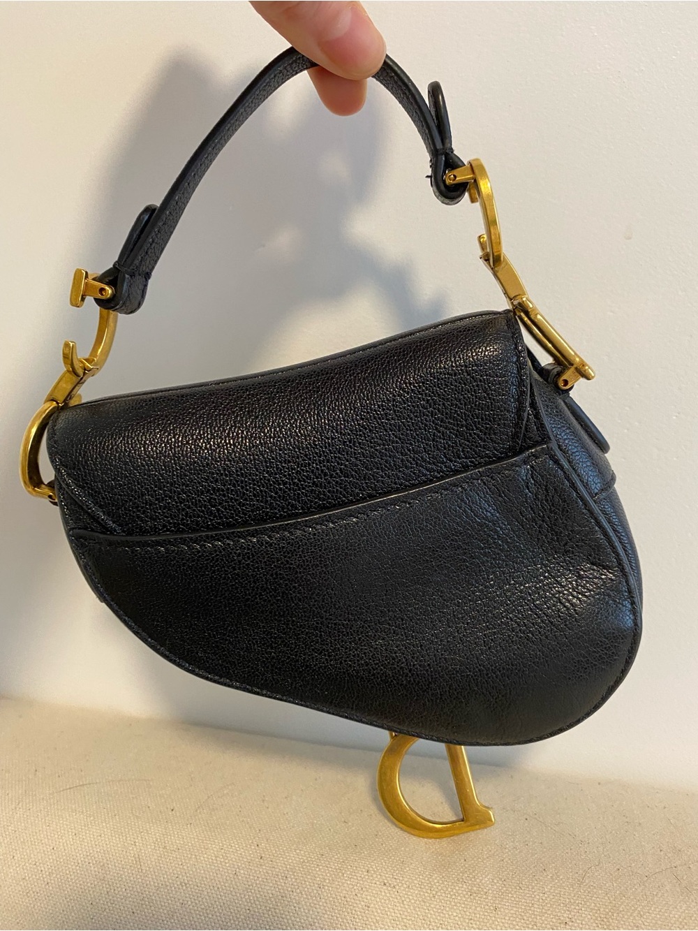 AUTHENTIC Dior Micro Goatskin Saddle Bag - Picture 3 of 7